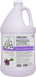 La Palm Organic Healing Therapy Massage Lotion - Sweet Lavender Dreams 1 Gal.