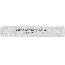 Nail Files JUMBO ZEBRA, Grit 80/80