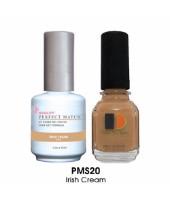 LeChat Perfect Match Nail Lacquer And Gel Polish, PMS020, Irish Cream, 0.5oz
