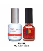 LeChat Perfect Match Nail Lacquer And Gel Polish, PMS068, My Sweet Desire, 0.5oz