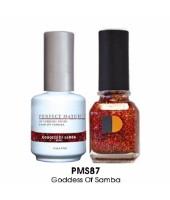 LeChat Perfect Match Nail Lacquer And Gel Polish, PMS087, Goddess Of Samba, 0.5oz