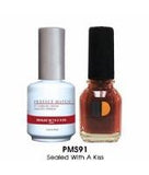 LeChat Perfect Match Nail Lacquer And Gel Polish, PMS091, Sealed With A Kiss, 0.5oz