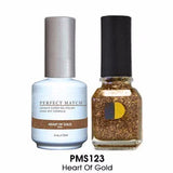 LeChat Perfect Match Nail Lacquer And Gel Polish, PMS123, Heart Of Gold, 0.5oz