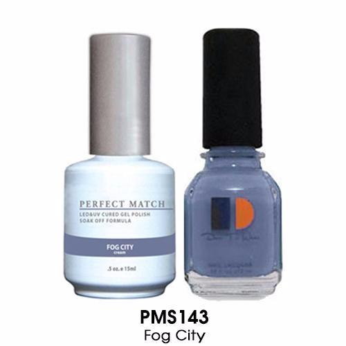 LeChat Perfect Match Nail Lacquer And Gel Polish, PMS143, Fog City, 0.5oz