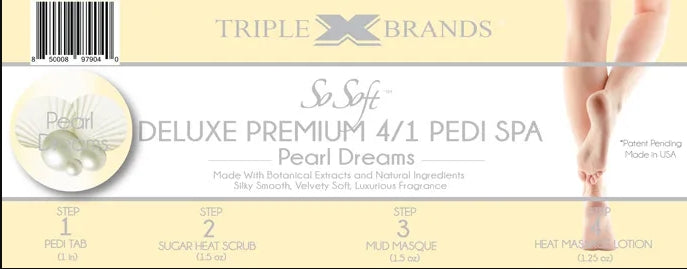 Triple XXX Brands | So Soft 4 in 1 Pedi Spa | Pearl Dream (4 packs)