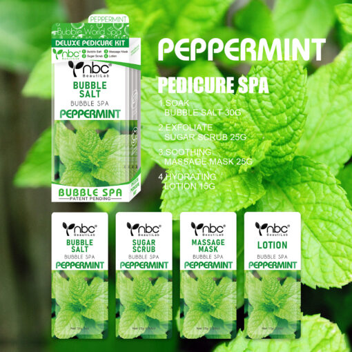 NBC Deluxe Pedicure 4 Step, Peppermint (50pcs/case)