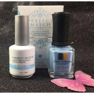 LeChat Perfect Match Nail Lacquer And Gel Polish, PMS197, Fairy Collection, Twinkle Toes, 0.5oz