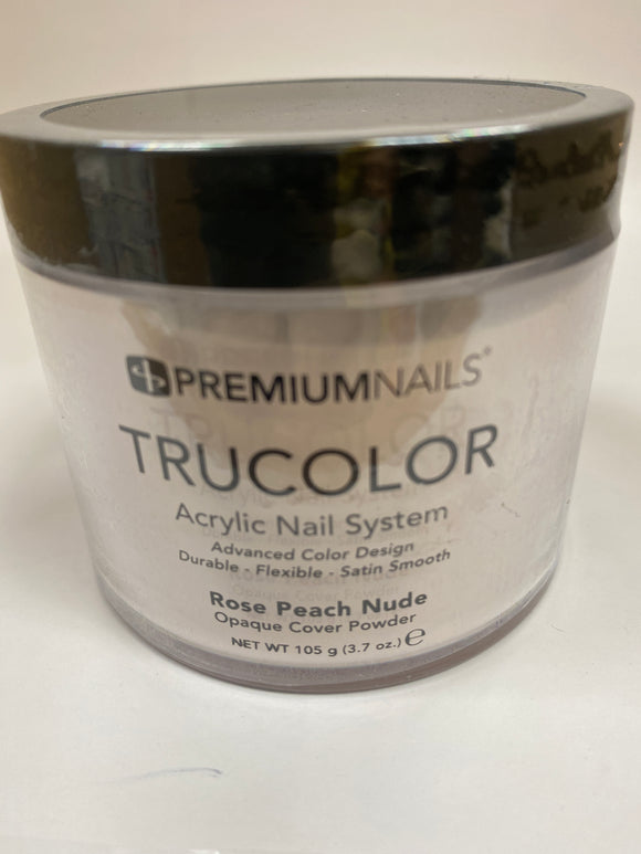 PremiumNails TRUCOLOR Nail Sculpting Powder | Rose Peach Nude 3.7oz.
