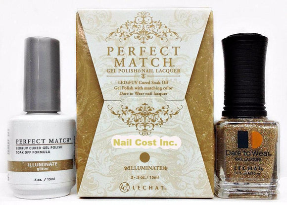 LeChat Perfect Match Nail Lacquer And Gel Polish, PMS218, Moon Goddess Collection, Illuminate, 0.5oz