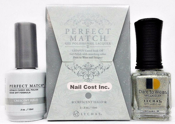 LeChat Perfect Match Nail Lacquer And Gel Polish, PMS219, Moon Goddess Collection, Crescent Halo, 0.5oz