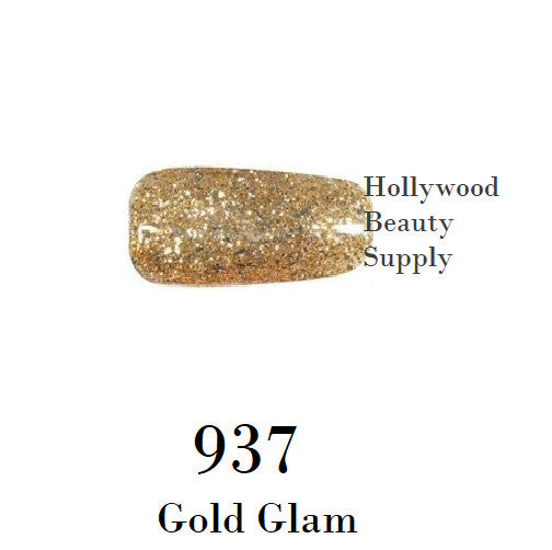 DND Nail Art Gel, Super Platinum Collection, 937, Gold Glam , 0.5oz