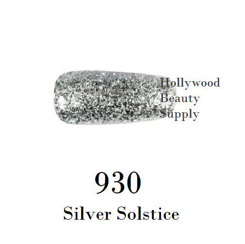 DND Nail Art Gel, Super Platinum Collection, 930, Silver Solstice, 0.5oz
