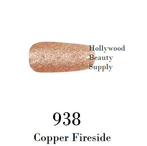 DND Nail Art Gel, Super Platinum Collection, 938, Copper Fireside , 0.5oz