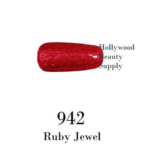 DND Nail Art Gel, Super Platinum Collection, 942, Ruby Jewel , 0.5oz