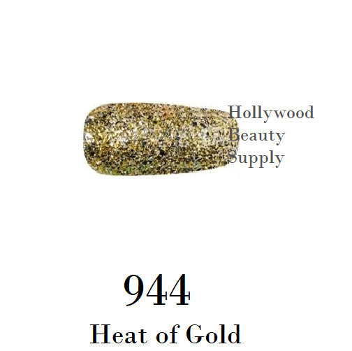 DND Nail Art Gel, Super Platinum Collection, 944, Heat of Gold , 0.5oz